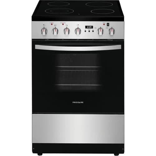 Frigidaire 24" 1.9 Cu. Ft. 4-Element Slide-In Electric Range (FCFE242CAS) - Stainless Steel