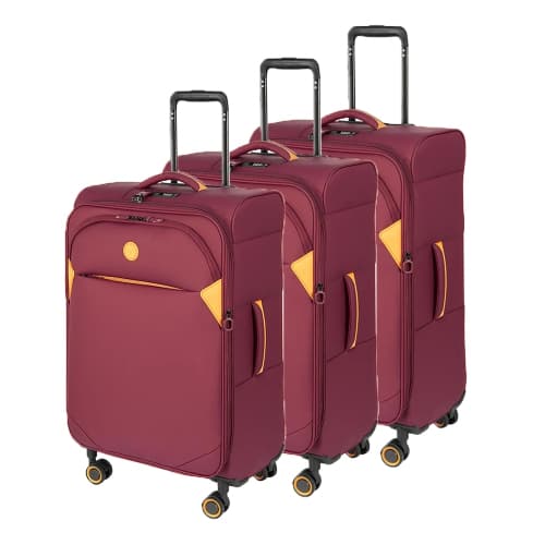 Verage Cambridge Softside Anti-Bacterial Luggage Set 18.5"+24"+29"