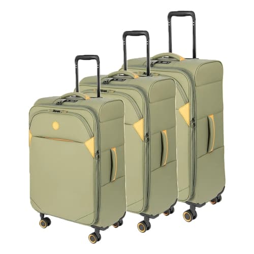 Verage Cambridge Softside Anti-Bacterial Luggage Set 18.5"+24"+29"