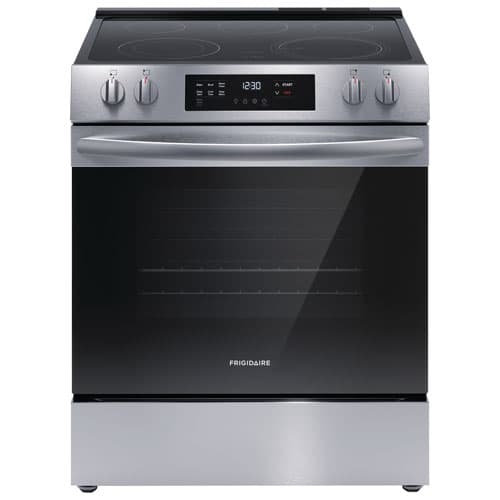 Frigidaire 30" 5.3 Cu. Ft. 5-Element Slide-In Electric Range (FCFE306CAS) - Stainless Steel
