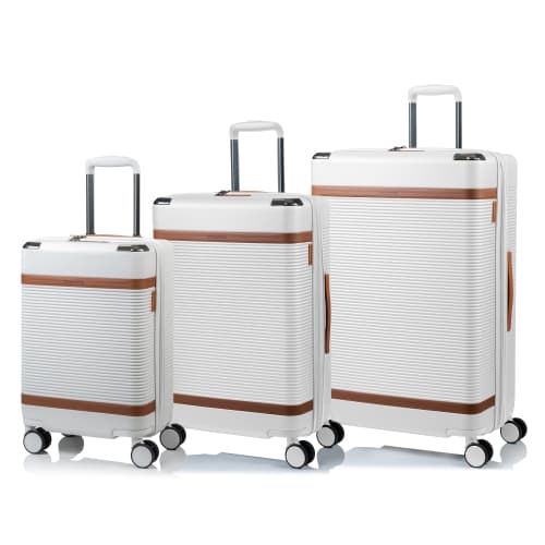 CHAMPS Vintage III Collection 3pc Expandable Hardside Luggage Set
