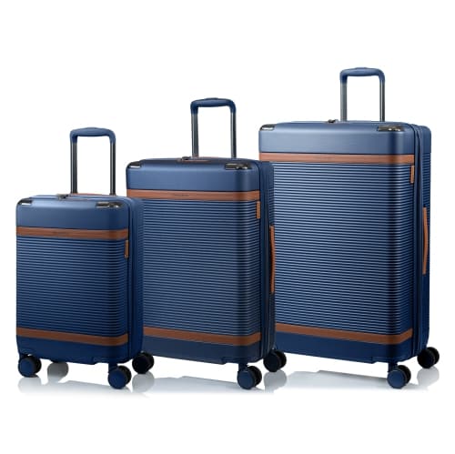 CHAMPS Vintage III Collection 3pc Expandable Hardside Luggage Set