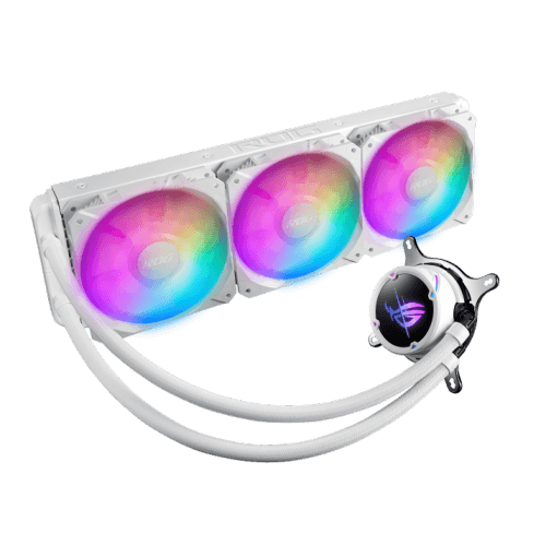 ASUS ROG Strix LC II 360 ARGB White Edition RGB Liquid CPU Cooler – 360mm Radiator