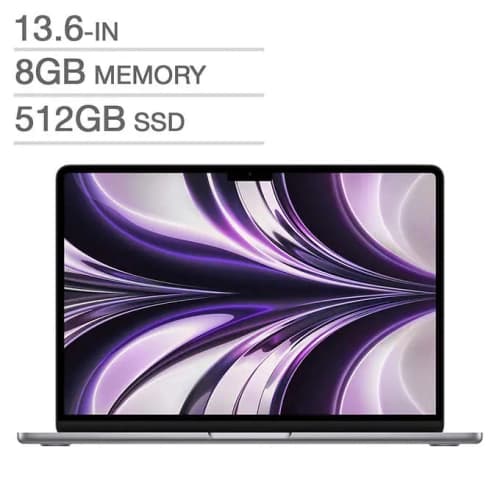 Apple MacBook Air 13.6-inch / M2 Chip 8-core CPU / 8GB RAM / 512 GB / Space Gray / English - Brand New