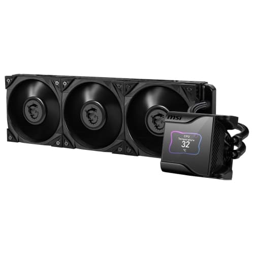 MSI MEG CoreLiquid S360 - AIO CPU Liquid Cooler - 2.4" IPS Display - LGA 1700 Ready - 360mm Radiator