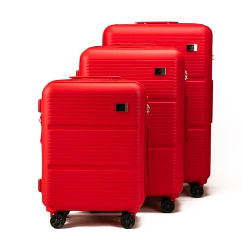 Holdall Luggage Orion Collection Set 20/24/28inch (Warm Red)