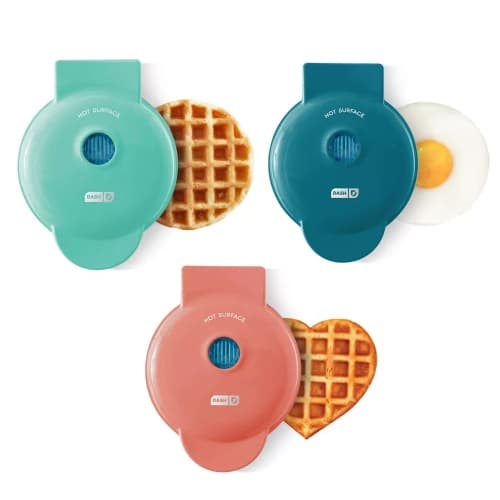 Dash Mini Waffle Maker, Griddle And Heart Waffle Maker - 3-piece Set - 84048749