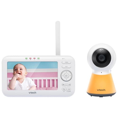 Refurbished (Good) - VTech 5" Video Baby Monitor with Night Light, Night Vison & Two-Way Audio (VM5254)