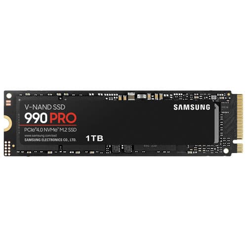 Samsung 990 Pro 1TB NVMe PCI-e Internal Solid State Drive (MZ-V9P1T0B/AM) - English