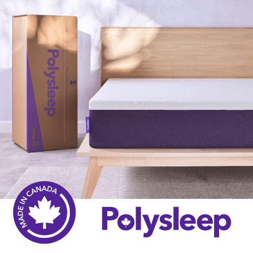 Polysleep Origin 10'' Antimicrobial Memory Foam Mattress | Breathable Soft Liquid Repellent Cover, Premium Hybrid Bed in a Box, Made in Canada — Queen Size