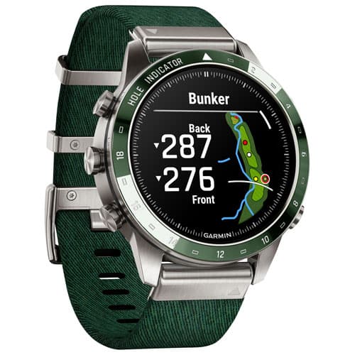 Garmin MARQ Golfer (Gen 2) AMOLED 46mm Bluetooth Premium Golf GPS Smartwatch - Pine Green