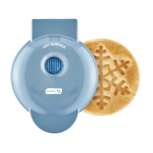 DASH Mini Waffle Maker Snowflake - Blue - DMF001