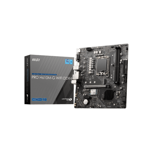 MSI PRO H610M-G WIFI DDR4 mATX Socket 1700 DDR4 Motherboard for 12/13/14th Gen Intel CPUs