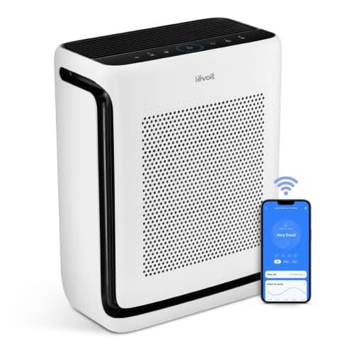 LEVOIT Air Purifiers for Home Large Room, U-Shaped Air Inlet Powerfully Remove Pet Hairs, Allergies, Smoke, Dust in Bedroom, Smart WiFi and Sleep Auto Mode