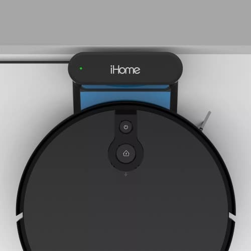 iHome Eclipse Wet/Dry Robot Vacuum & Mop for Multi-Surface with PowerMop Scrub, HomeMap Navigation - Black