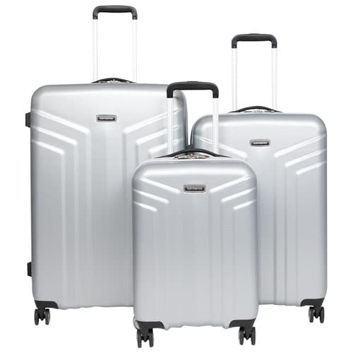 Samsonite Symphony 3-Piece Hard Side Luggage Set - Silver - Only at Best Buy