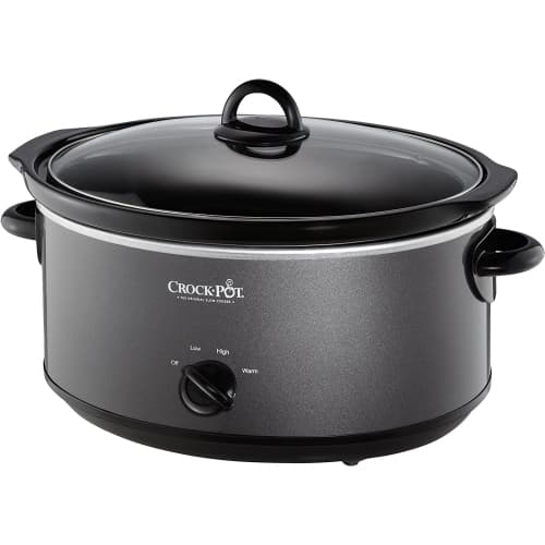 Crock-Pot 7 QT Large Capacity Design to shine Versatile Food Slow Cooker, Home Cooking Kitchen Appliance, Charcoal (SCV700-KC)