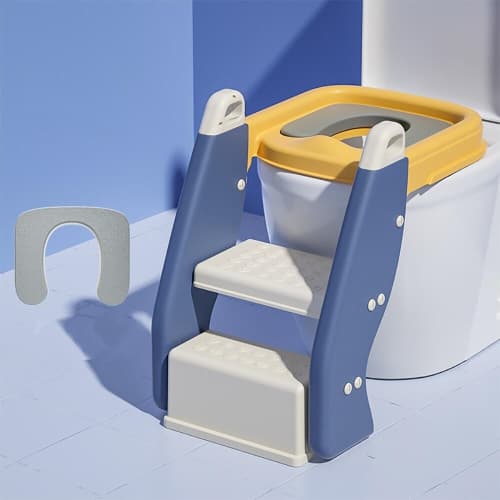 Potty Training Seat Toilet Chair with Step Stool Ladder for Kids Boys Girls Toddlers