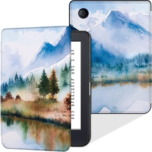 B Slim Case for Kobo Clara 2E (2022 Release,Model N506) - Lightweight PU Leather Sleepcover with Auto Sleep/Wake (Landscape)