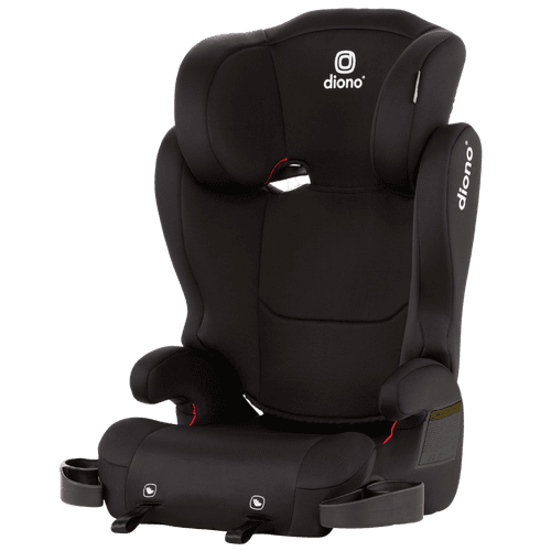 Diono Cambria 2 XL, Dual Latch Connectors, 2-in-1 Belt Positioning Booster Seat, High-Back to Backless Booster 7 Headrest Positions, 8 Years 1 Booster Seat, Black Black