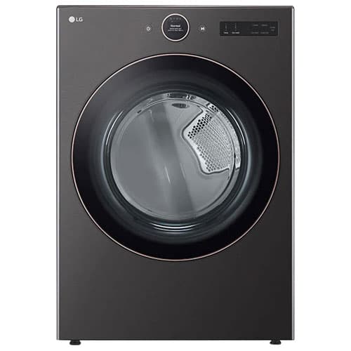 LG 7.4 Cu. Ft. Ultra Large Capacity Smart Front Load Electric Steam Dryer - Energy Star (DLEX6500B) - Black Steel