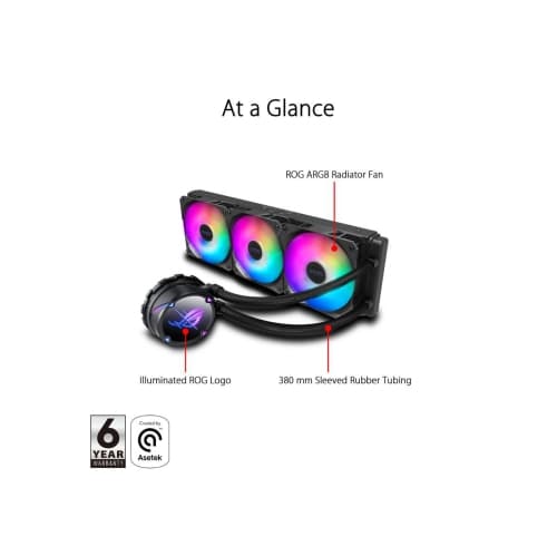 ASUS ROG Strix LC II 360 ARGB All-in-one Liquid CPU cooler (ROG STRIX LC II 360 ARGB)