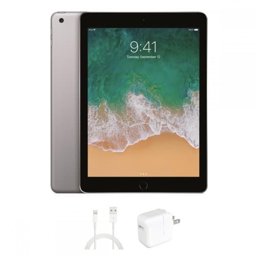 Refurbished (Good) Apple iPad 5 (2017), Space Gray, 128GB Wi-Fi Only