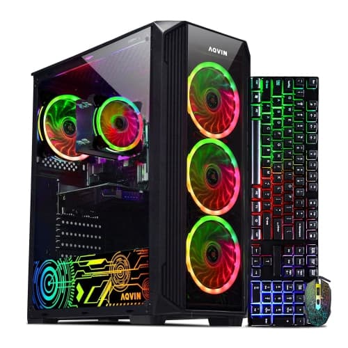 Refurbished (Excellent) - Gaming Desktop PC - Intel Core i7 Processor, 512GB Nvme SSD, 32GB DDR4 RAM, GeForce GTX 1660 6GB GDDR5, Windows 11 Pro, WiFi