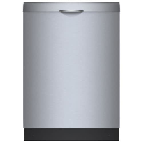 Bosch 300 Series 24" 46dB Top Control Precision Wash PureDry with Aqua Stop 3rd Rack Dishwasher (SHS53CM5N) - SS