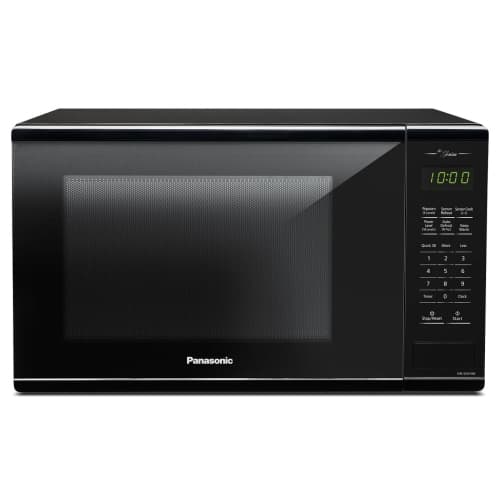 Refurbished Good - Panasonic NN-SU64LB Mid-size 1.3 cft. 1100W Genius Microwave Oven, Black