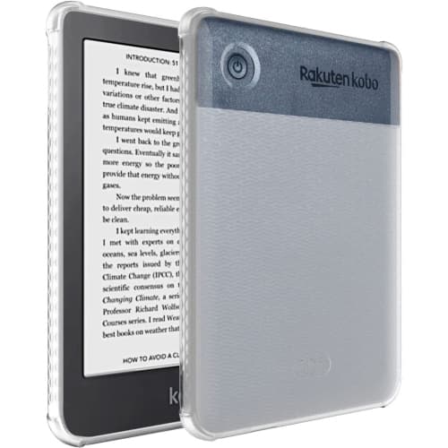 TUDIA SKN for Kobo Clara 2E Case Cover, Shockproof Lightweight (Frosted White)