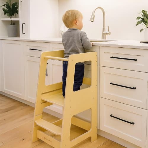 Kids & Toddler Wooden Toddler Tower,Educational Tower , Step Stool , Climbing Tower ,Extra Wide Standing Tower