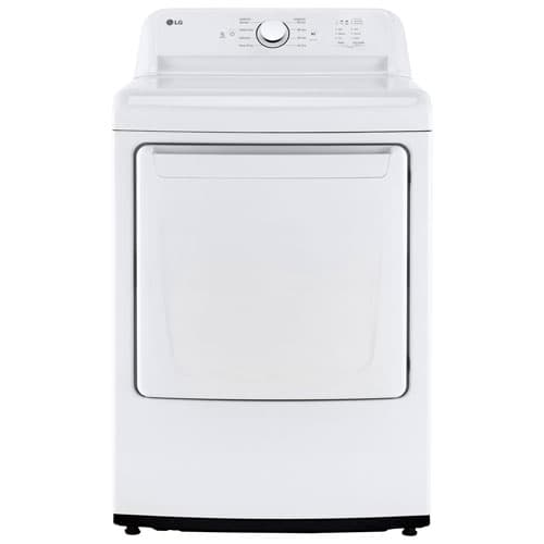 LG 7.3 Cu. Ft. Large Capacity with Sensor Dry Electric Dryer - Energy Star (DLE6100W) - White