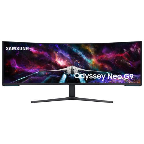 Samsung 57" 4K Ultra HD 240Hz 1ms GTG Curved VA LED FreeSync Gaming Monitor (LS57CG952NNXZA) - Black/White