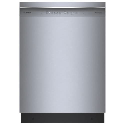 Bosch 24" 46dB 300 Series Front Control Precision Wash Pure Dry Third Rack Dishwasher (SHE53CE5N) - Stainless Steel