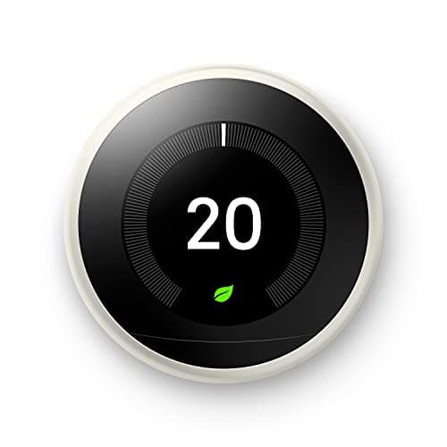 nest Learning Thermostat, 3rd Generation (Works with Amazon Alexa), Stainless Steel.