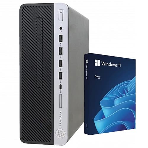 Refurbished (Good) - Hp Prodesk 600 G4 SFF Business Desktop Computer PC, (Core i7 - 8700 8th GEN/ 16GB RAM/ 512GB SSD/ WINDOWS 11 PRO) Intel Processor - Black
