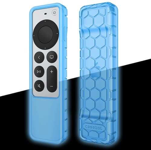 Protective Case for Apple TV Siri Remote 2021 2022 - Honey Comb Lightweight Anti Slip Shockproof Silicone Cover for Apple TV 4K / HD Siri Remote Controller (2nd Gen / 3rd Gen)