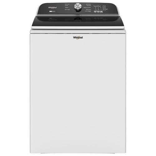 Whirlpool (WTW6157PW) 6.1 Cu. Ft. (IEC) Stackable High Efficiency Top Load Washer with 850 RPM Spin Speed - White