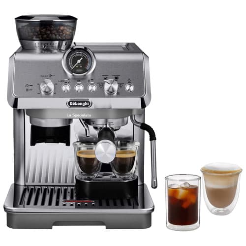 De'Longhi La Specialista Arte Evo Automatic Espresso Machine with Frother & Coffee Grinder - Stainless