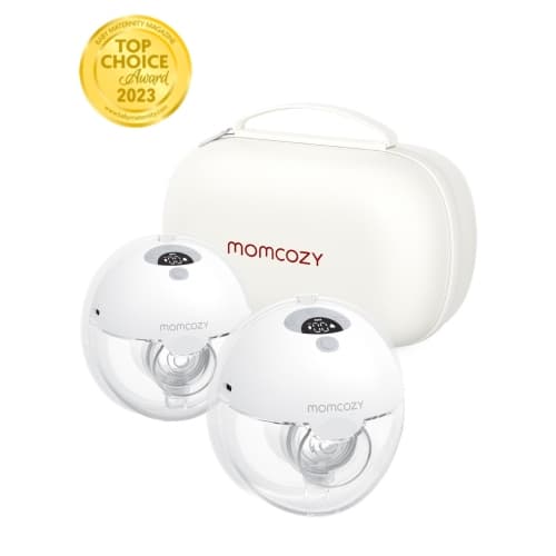 Momcozy M5 All-in-one Breast Pump, Double Portable Hands-Free Wearable Breast Pump with 3 Modes & 9 Levels, 24mm