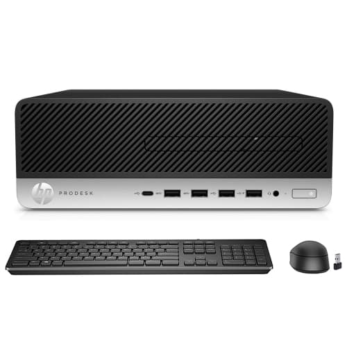 Refurbished (Good) - Desktop PC HP ProDesk 600 G3 SFF Home/Office Computer (Core i5/ 256GB SSD/ 16GB DDR4 RAM/ Windows 10 Pro/ Wireless Keyboard and Mouse) Intel Processor