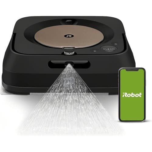 iRobot Braava Jet m6 (6012) Robot Mop – Wi-Fi Connected, Precision Jet Spray, Smart Mapping, Works with Alexa, Ideal for Multiple Rooms, Recharges and Resumes, Java Black