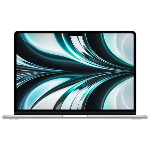 Refurbished (Good) -Apple MacBook Air 13.6" w/ Touch ID (2022) -Silver (Apple M2 Chip/256GB SSD/8GB RAM) -English