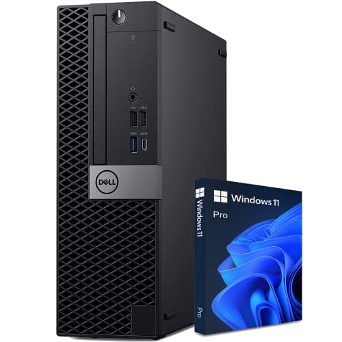 Refurbished (Good) - Powerfull Desktop PC Dell OptiPlex SFF Computer (Intel Core i5 Processor/ 1TB M.2 NVMe SSD/ 32GB DDR4 RAM/ Windows 11 Pro/ WiFi Bluetooth) - Office / Home Use