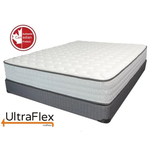 UltraFlex GLORY- Heavy Duty Orthopedic Hybrid Mattress, HDCoil Pocket Springs, Posture Support, Comfort Foam Encasement (Made in Canada) With Waterproof Mattress Protector