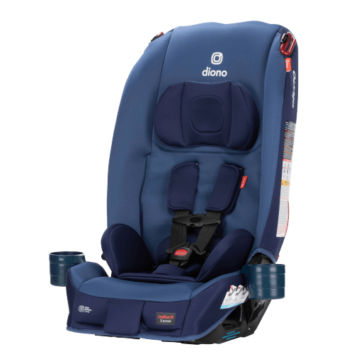 Diono Radian 3R, All-in-One Convertible Car Seat, Rear and Forward Facing, 10 Years 1 Car Seat, Slim Fit 3 Across, Blue Surge