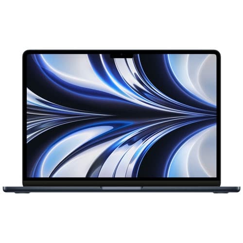 Refurbished (Excellent) - Apple MacBook Air (2022) 13.6" w/ Touch ID (2022) - Midnight (Apple M2 Chip / 512GB SSD / 16GB RAM) - Eng