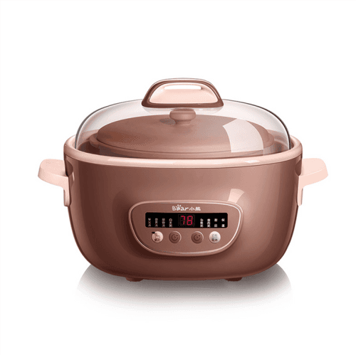 BEAR purple electric stew pot, water-proof stew pot , Full-automatic Slow Cooker, Ceramic Inner Pot, 2.5L DDZ-C25R7