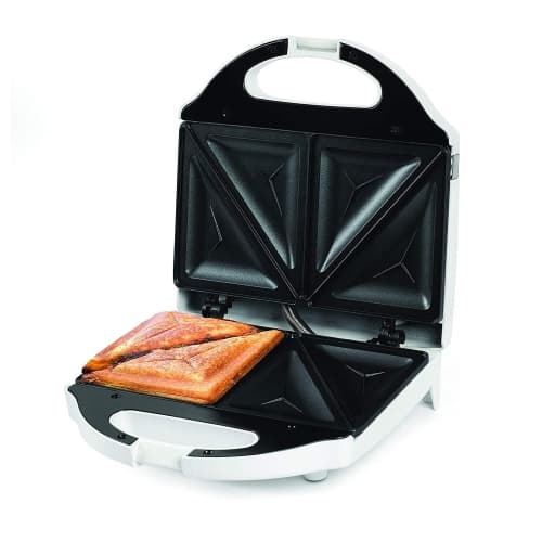 Salton Essentials - Sandwich Grill with Non-Stick Surface, White
